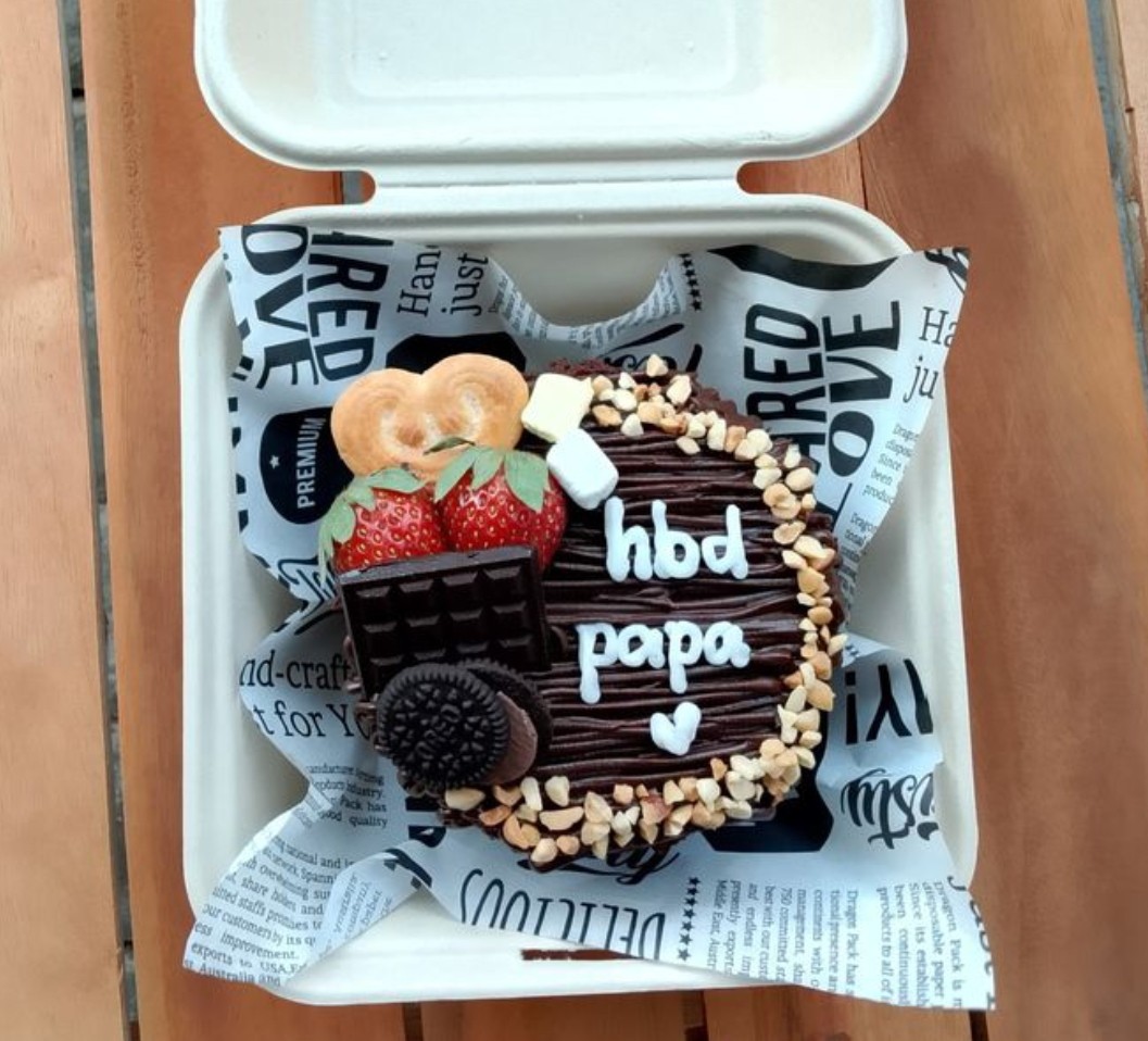 Chocolate Strawberry Overload Bento Cake